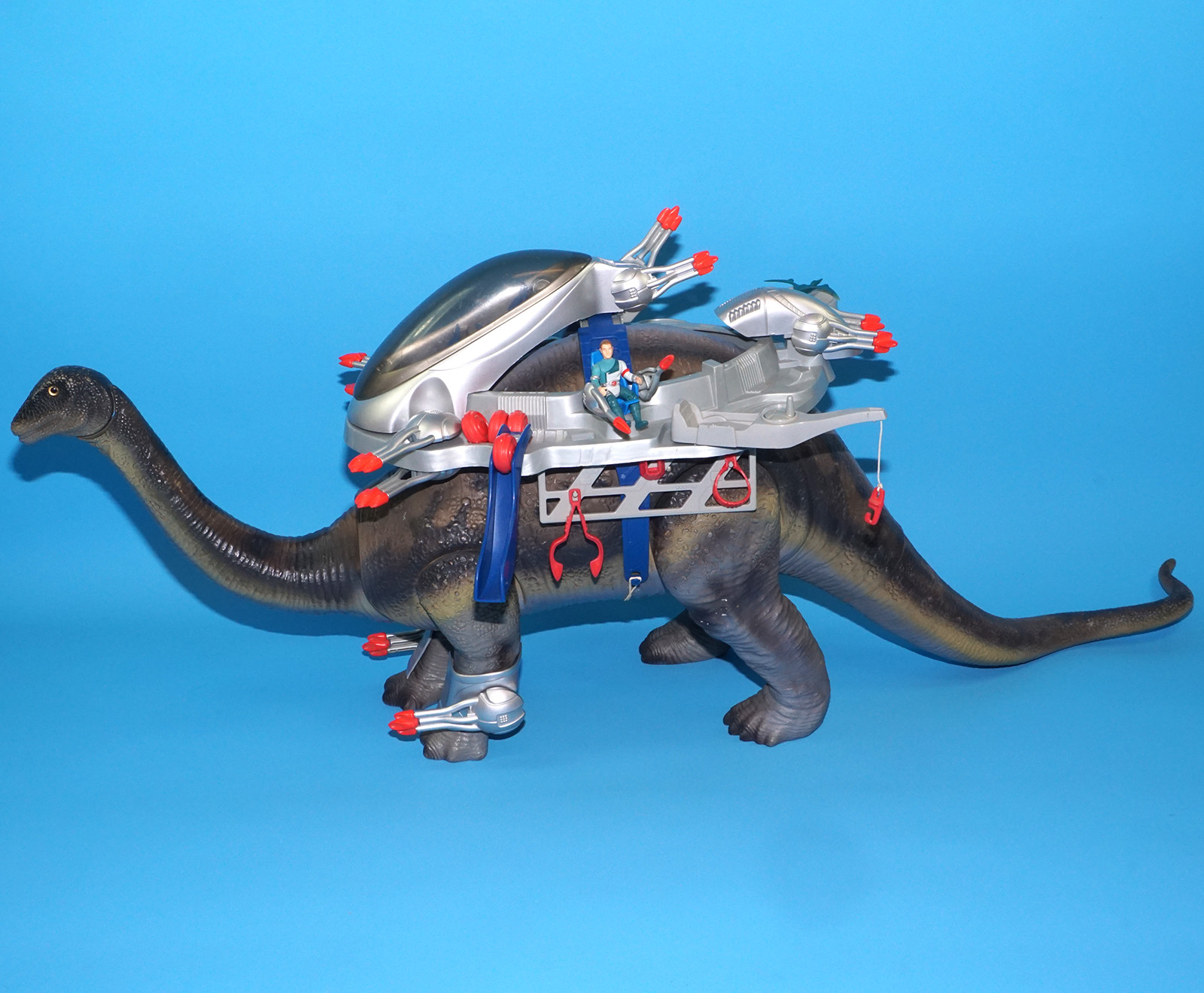DINO RIDERS BRONTOSAURUS & ION NEAR COMPLETE 1989 TYCO READ - Image 6