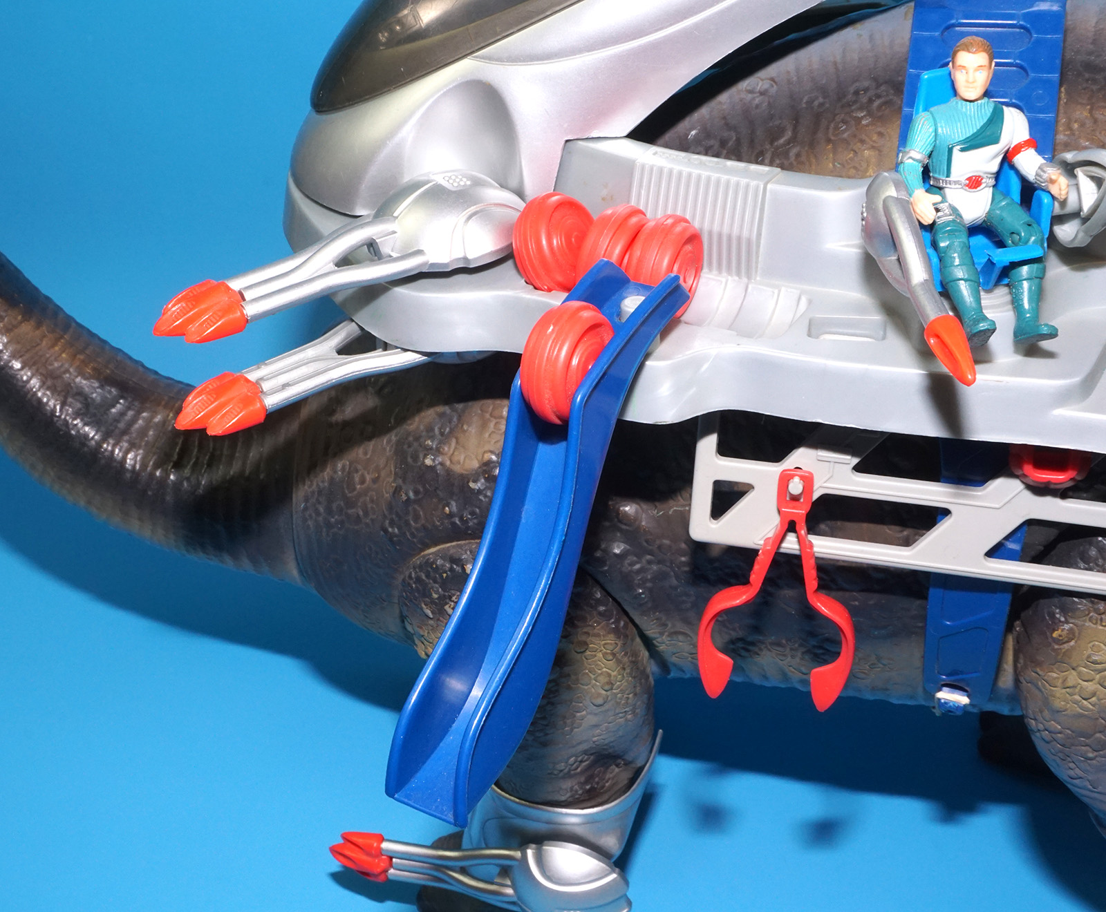 DINO RIDERS BRONTOSAURUS & ION NEAR COMPLETE 1989 TYCO READ - Image 9