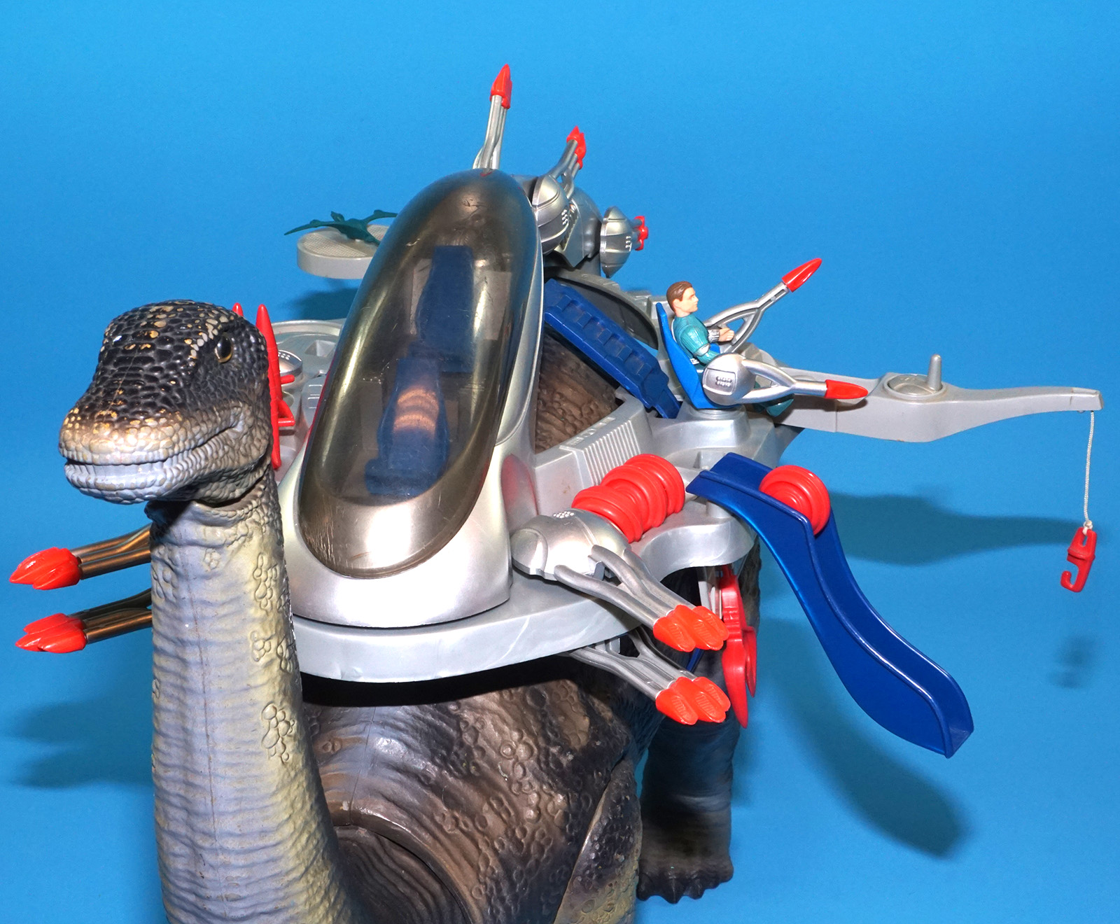 DINO RIDERS BRONTOSAURUS & ION NEAR COMPLETE 1989 TYCO READ - Image 16