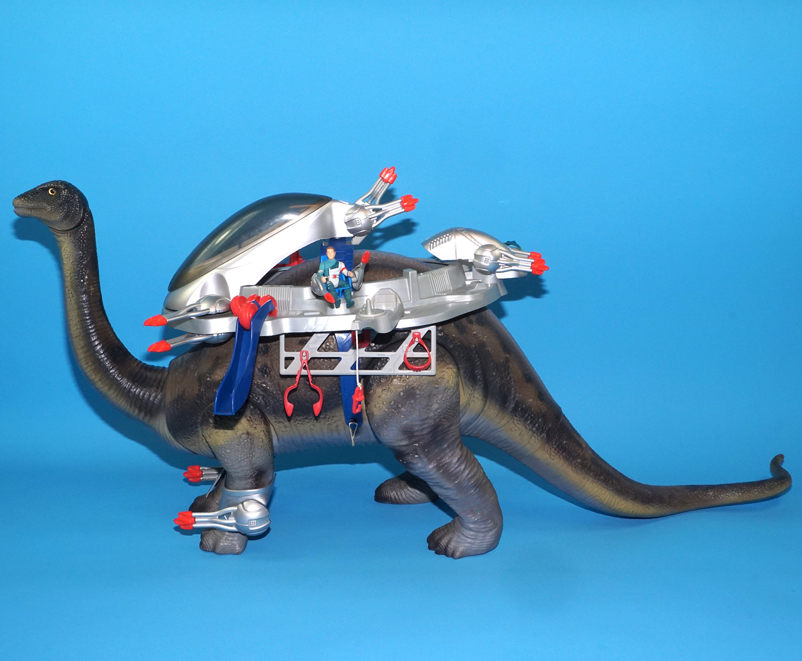 DINO RIDERS BRONTOSAURUS & ION NEAR COMPLETE 1989 TYCO READ - Image 19