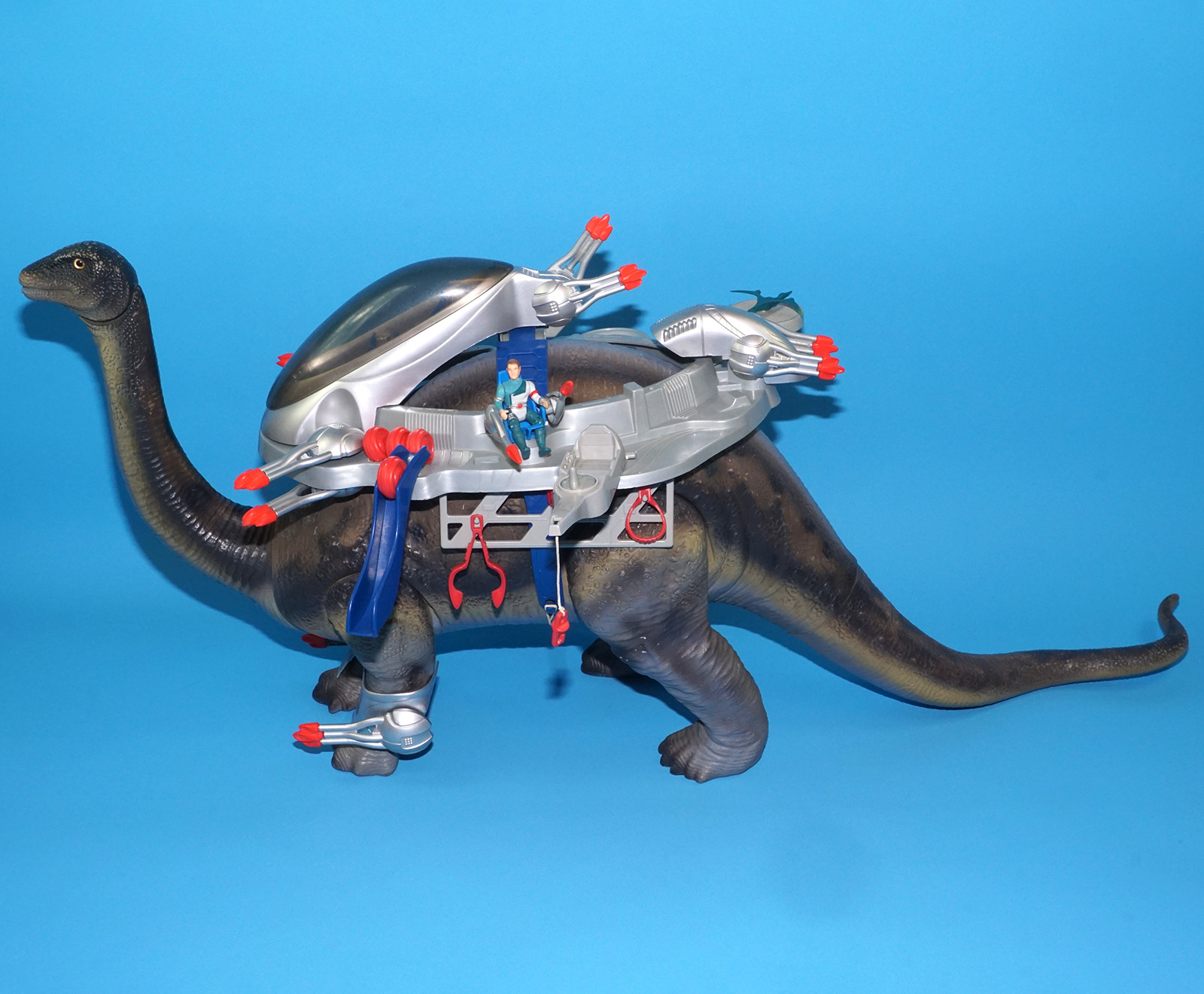 DINO RIDERS BRONTOSAURUS & ION NEAR COMPLETE 1989 TYCO READ - Image 20