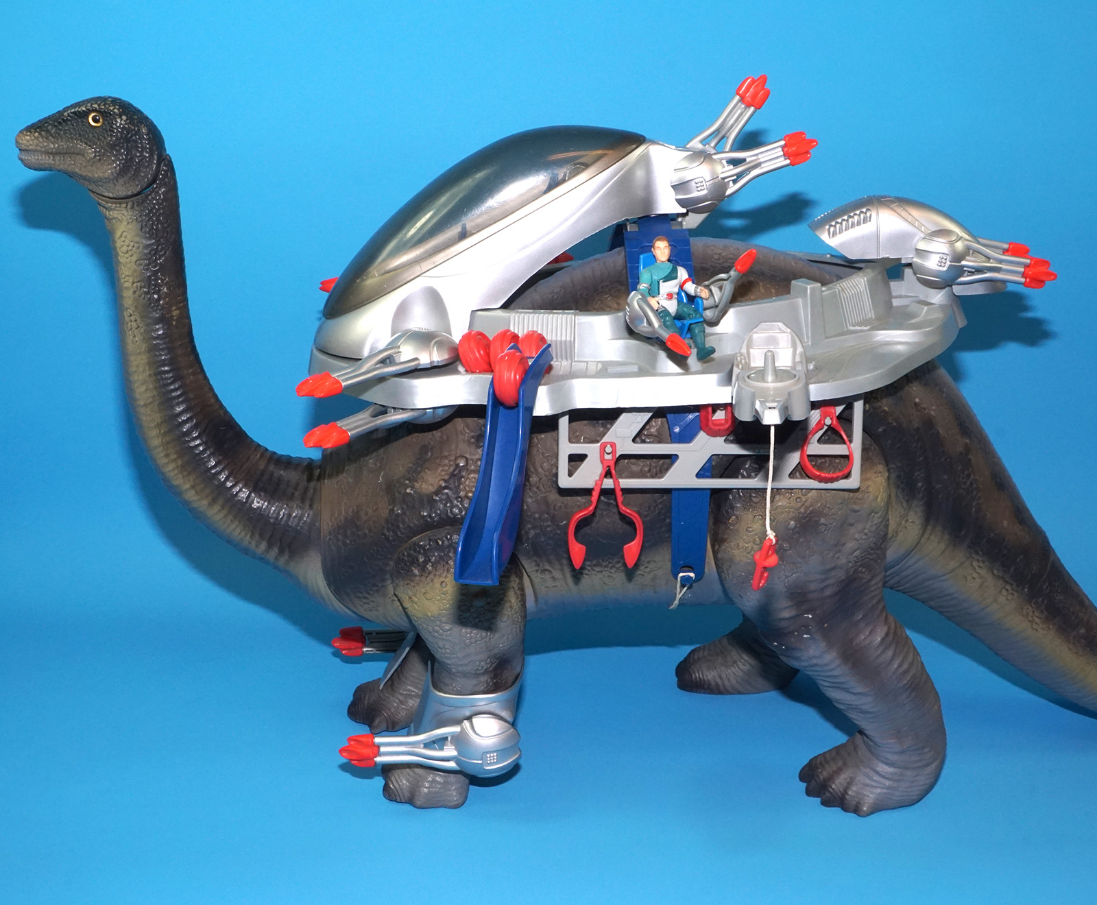 DINO RIDERS BRONTOSAURUS & ION NEAR COMPLETE 1989 TYCO READ - Image 21