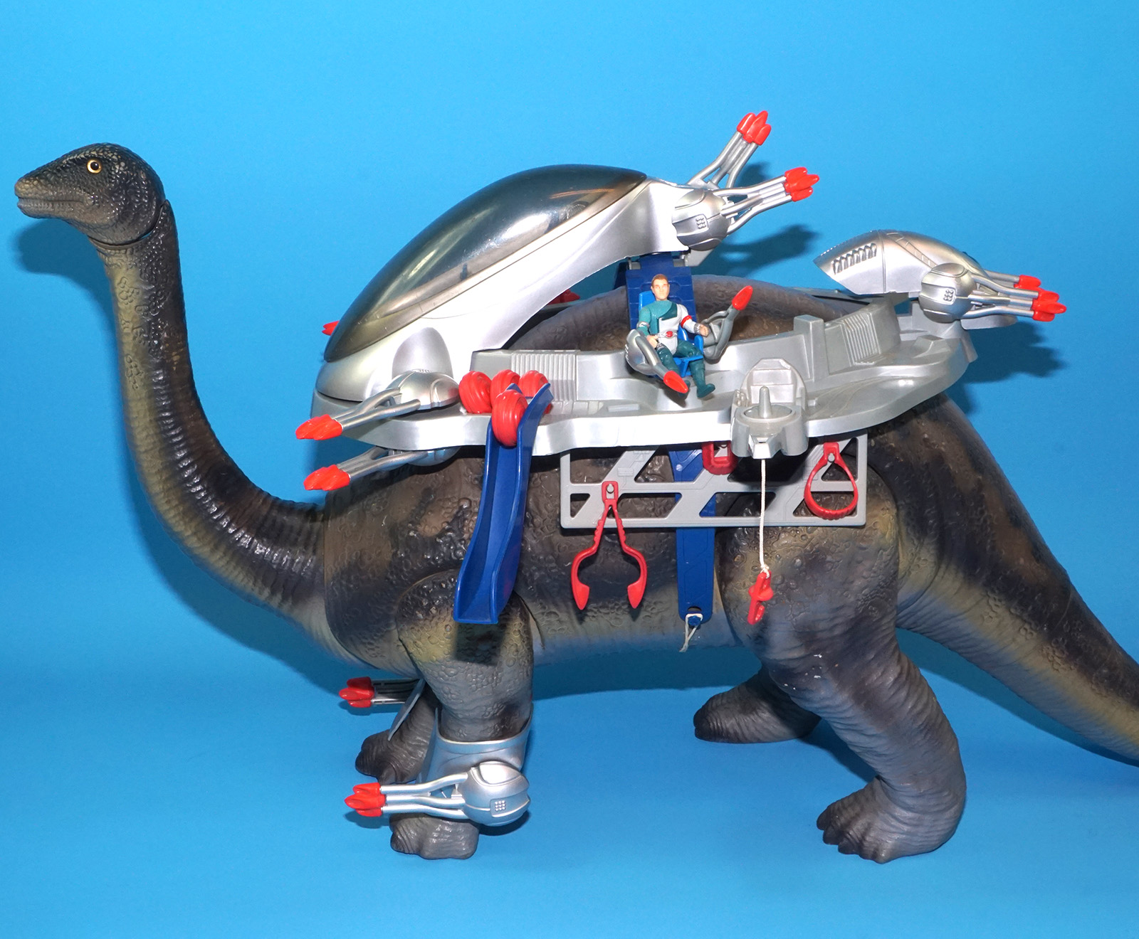 DINO RIDERS BRONTOSAURUS & ION NEAR COMPLETE 1989 TYCO READ - Image 22