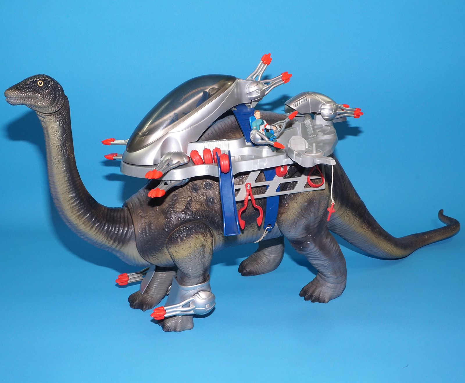 DINO RIDERS BRONTOSAURUS & ION NEAR COMPLETE 1989 TYCO READ - Image 23