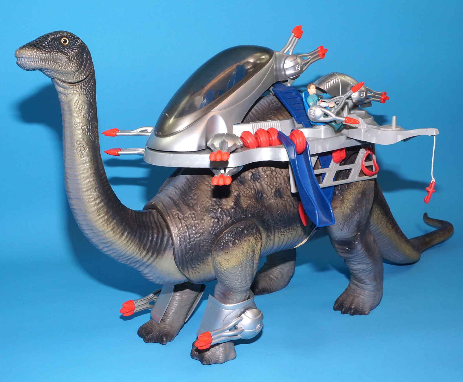 DINO RIDERS BRONTOSAURUS & ION NEAR COMPLETE 1989 TYCO READ - Image 24
