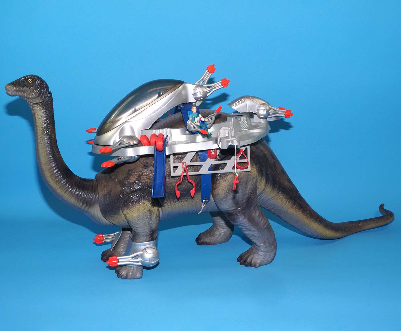 DINO RIDERS BRONTOSAURUS & ION NEAR COMPLETE 1989 TYCO READ - Image 25