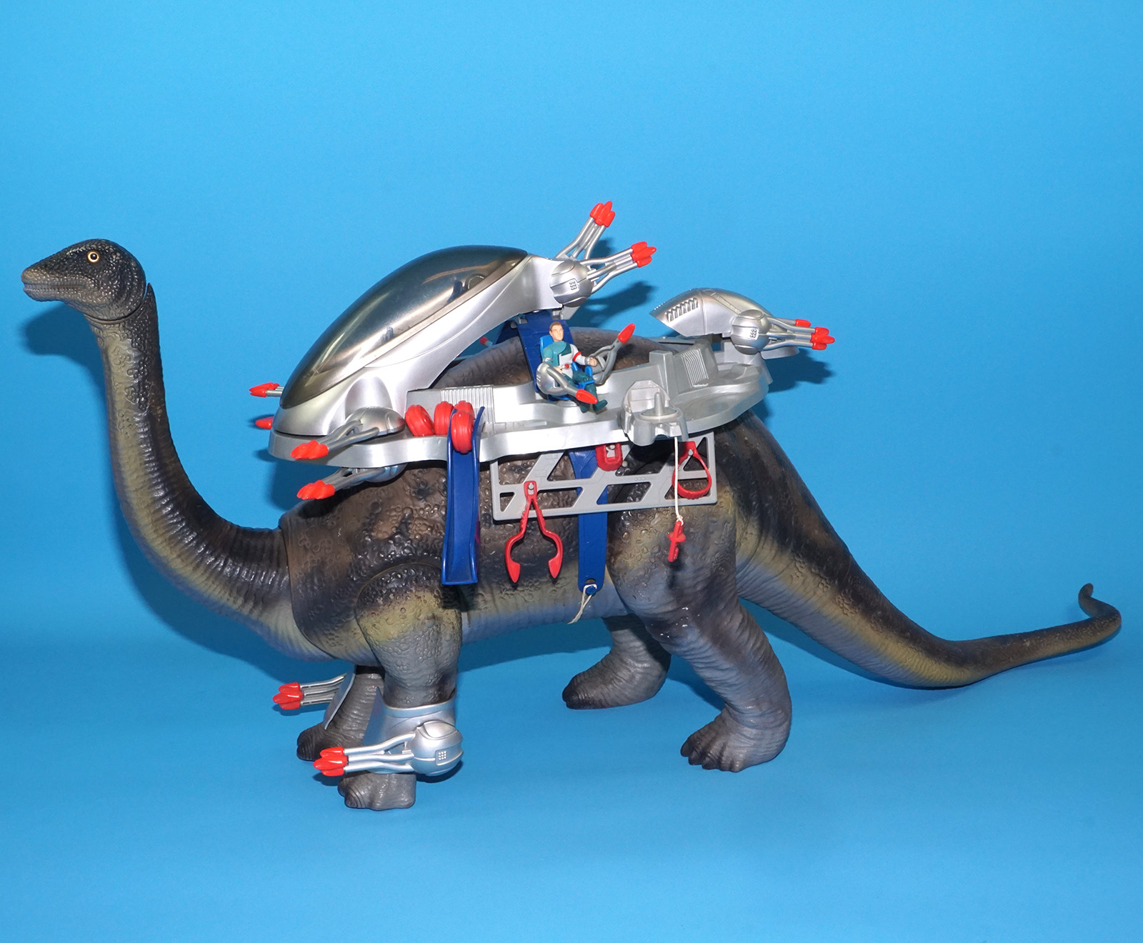 DINO RIDERS BRONTOSAURUS & ION NEAR COMPLETE 1989 TYCO READ - Image 26