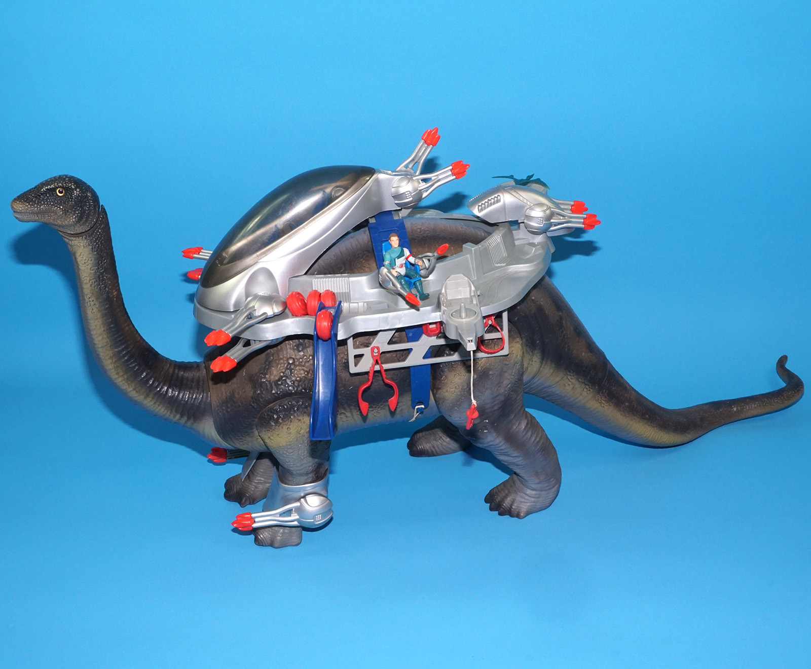 DINO RIDERS BRONTOSAURUS & ION NEAR COMPLETE 1989 TYCO READ - Image 27