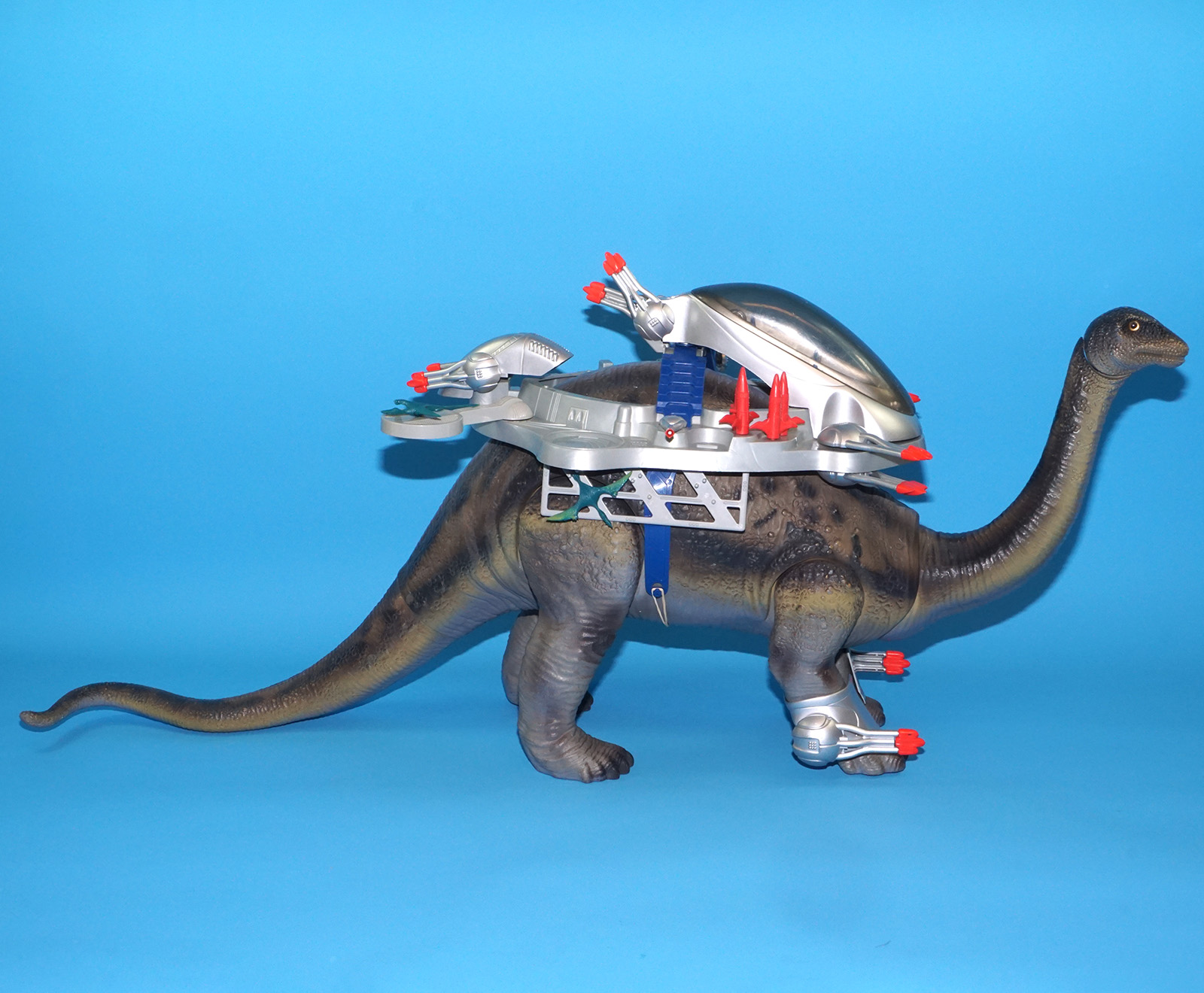 DINO RIDERS BRONTOSAURUS & ION NEAR COMPLETE 1989 TYCO READ - Image 28