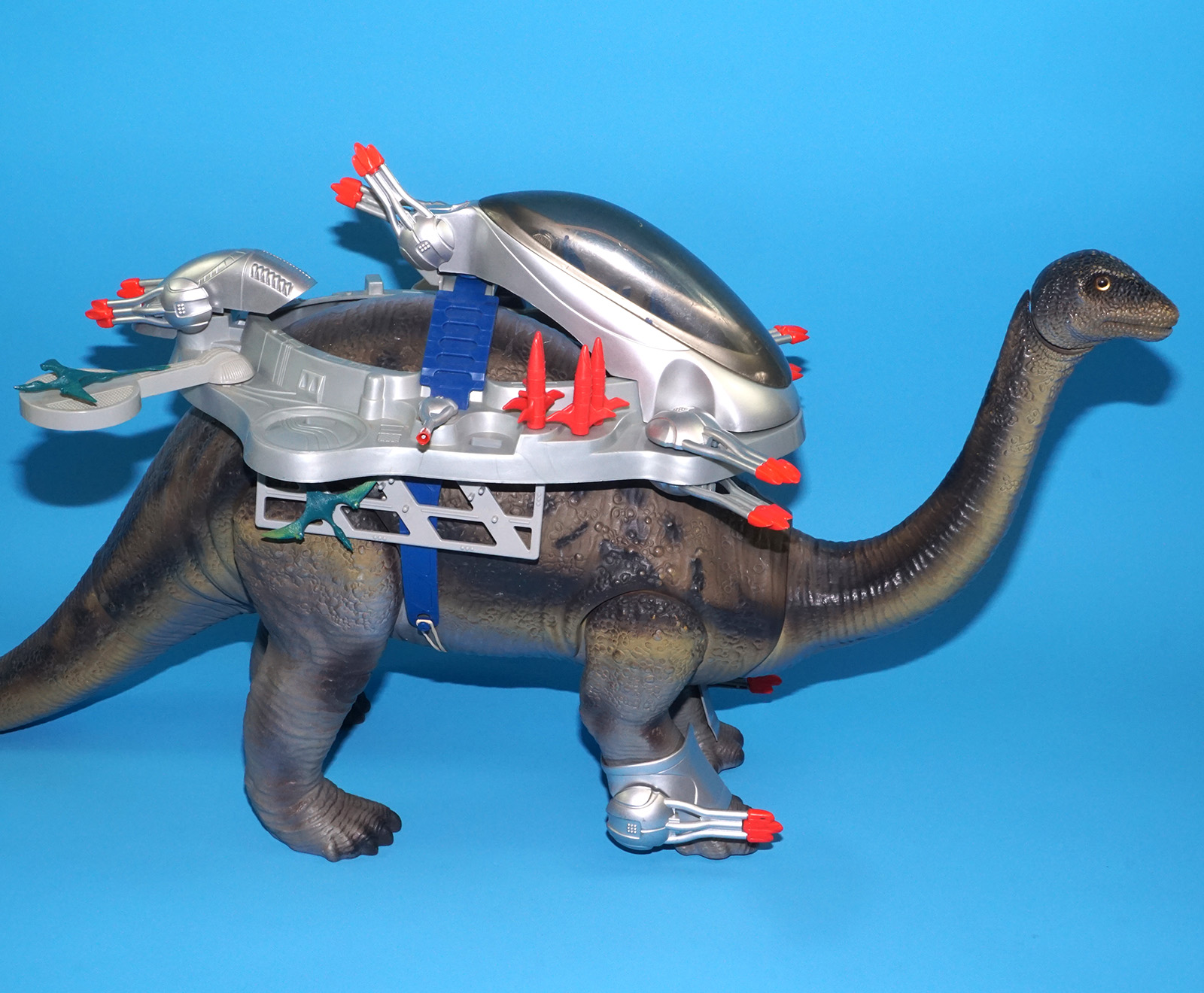 DINO RIDERS BRONTOSAURUS & ION NEAR COMPLETE 1989 TYCO READ - Image 29