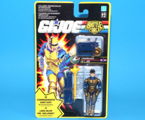 1992 GI JOE BARRICADE v1 MOC MOSC 1993 EURO CARD NL FR BENELUX YELLOW BORDER HASBRO
