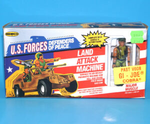 U.S. FORCES DEFENDERS OF PEACE LAND ATTACK MACHINE COMPLETE BOXED MIB US BOX 1987 REMCO TOYS