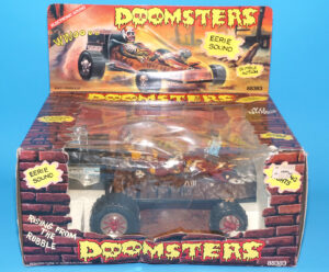 DOOMSTERS BATTERY OP MONSTER CAR MELTDOWN 100% COMPLETE MIB US BOX 1986 VECTOR INTERCONTINENTAL HORROR TOY WORKS!