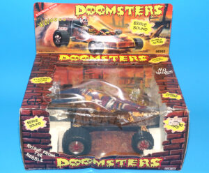 DOOMSTERS BATTERY OP MONSTER CAR MELTDOWN 100% COMPLETE MIB US BOX 1986 VECTOR INTERCONTINENTAL HORROR TOY WORKS!