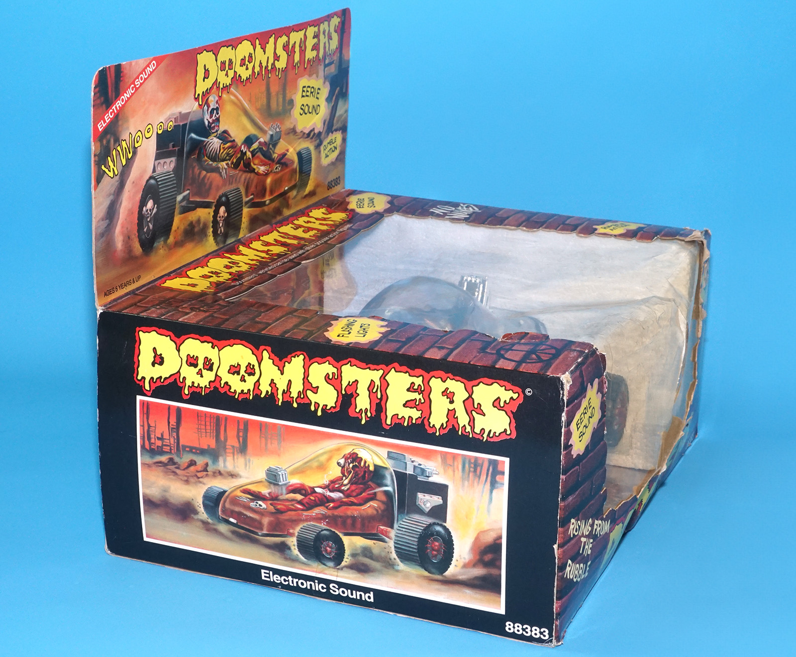 DOOMSTERS BATTERY OP MONSTER CAR MELTDOWN 100% COMPLETE MIB US BOX 1986 VECTOR INTERCONTINENTAL HORROR TOY WORKS! - Image 5