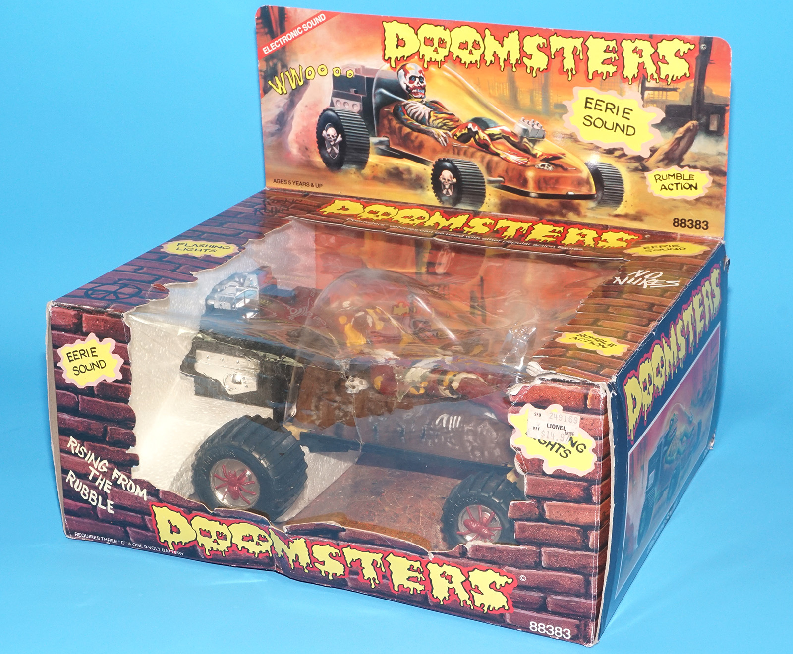 DOOMSTERS BATTERY OP MONSTER CAR MELTDOWN 100% COMPLETE MIB US BOX 1986 VECTOR INTERCONTINENTAL HORROR TOY WORKS! - Image 6
