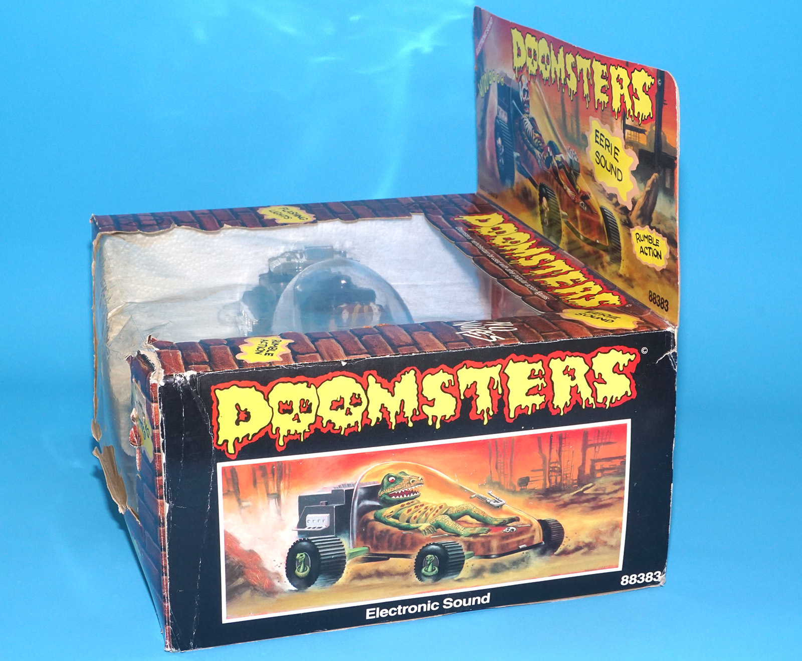 DOOMSTERS BATTERY OP MONSTER CAR MELTDOWN 100% COMPLETE MIB US BOX 1986 VECTOR INTERCONTINENTAL HORROR TOY WORKS! - Image 7