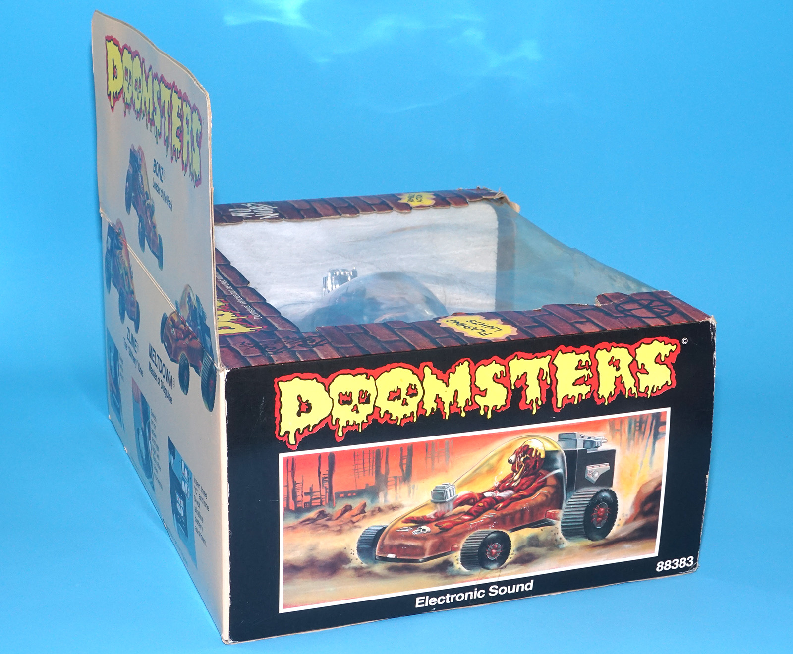 DOOMSTERS BATTERY OP MONSTER CAR MELTDOWN 100% COMPLETE MIB US BOX 1986 VECTOR INTERCONTINENTAL HORROR TOY WORKS! - Image 9