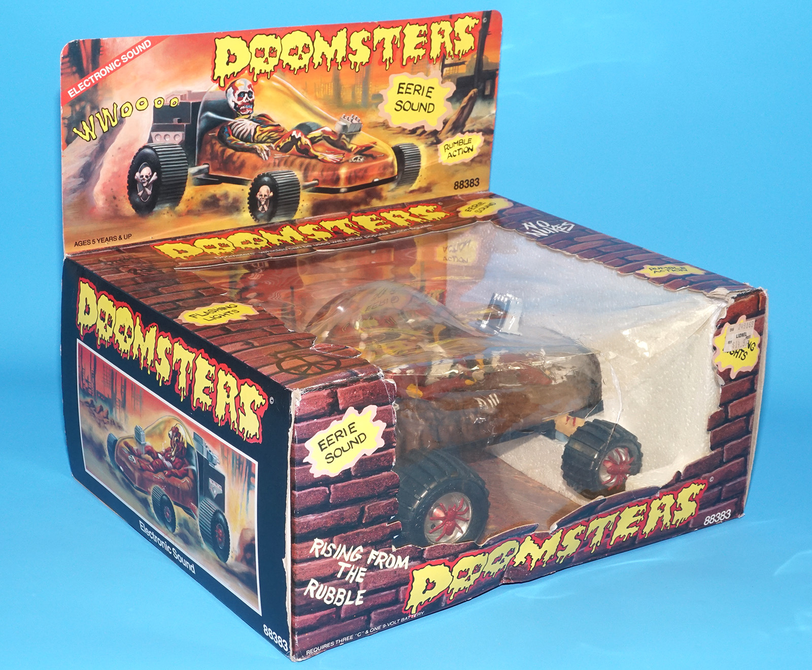 DOOMSTERS BATTERY OP MONSTER CAR MELTDOWN 100% COMPLETE MIB US BOX 1986 VECTOR INTERCONTINENTAL HORROR TOY WORKS! - Image 10