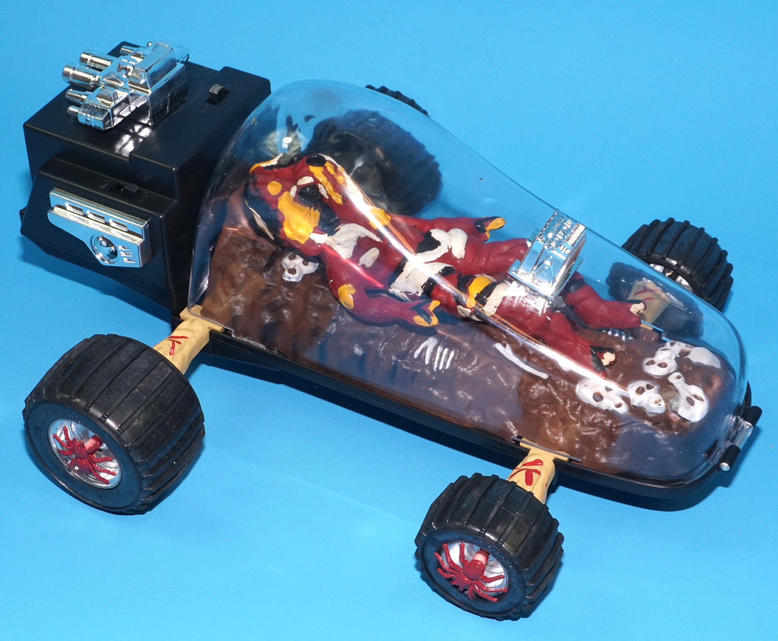 DOOMSTERS BATTERY OP MONSTER CAR MELTDOWN 100% COMPLETE MIB US BOX 1986 VECTOR INTERCONTINENTAL HORROR TOY WORKS! - Image 19