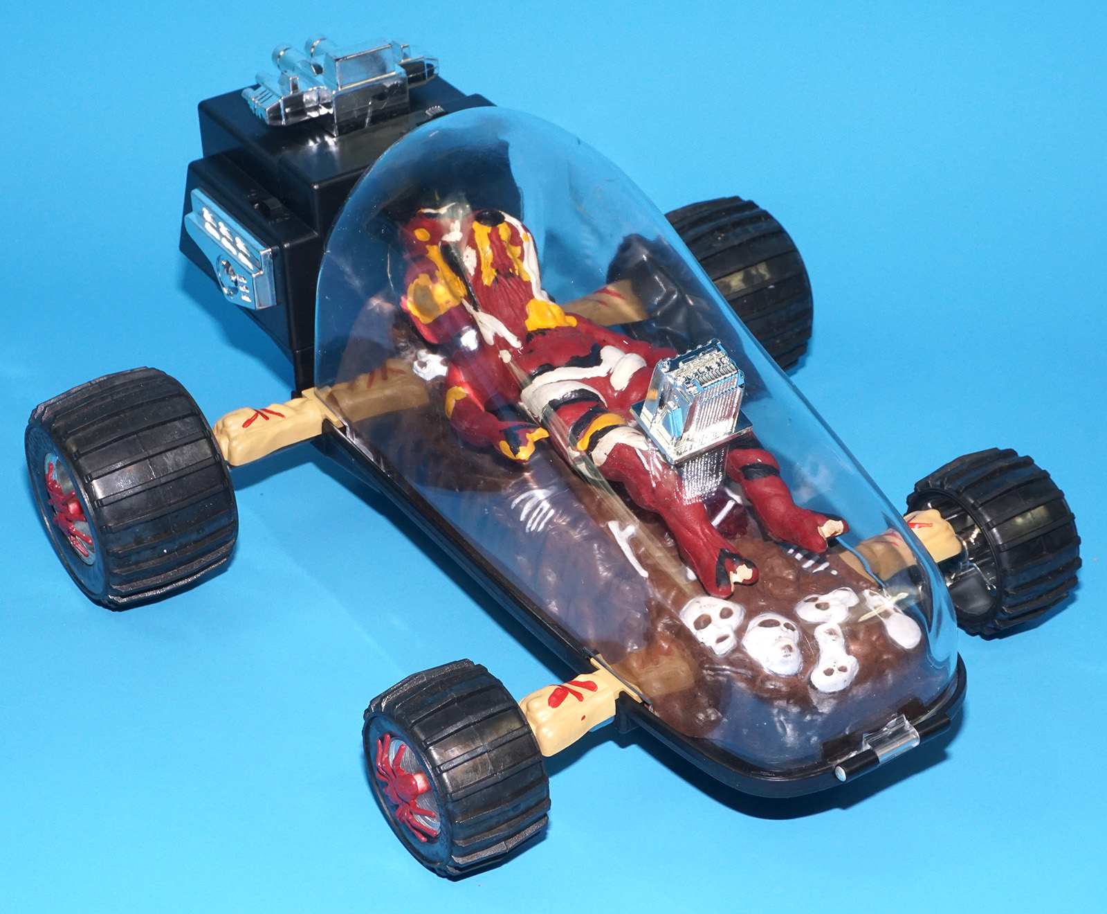 DOOMSTERS BATTERY OP MONSTER CAR MELTDOWN 100% COMPLETE MIB US BOX 1986 VECTOR INTERCONTINENTAL HORROR TOY WORKS! - Image 20