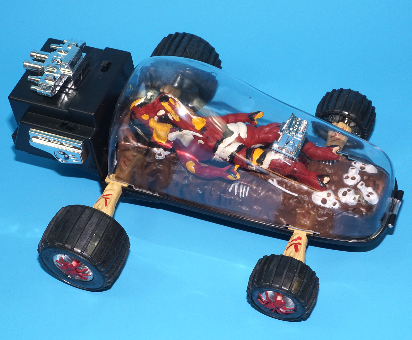 DOOMSTERS BATTERY OP MONSTER CAR MELTDOWN 100% COMPLETE MIB US BOX 1986 VECTOR INTERCONTINENTAL HORROR TOY WORKS! - Image 21