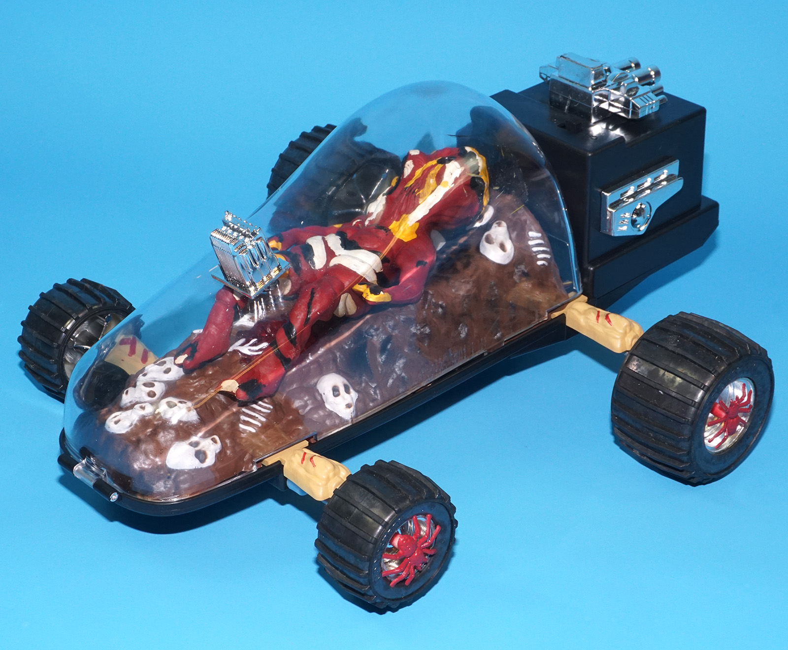 DOOMSTERS BATTERY OP MONSTER CAR MELTDOWN 100% COMPLETE MIB US BOX 1986 VECTOR INTERCONTINENTAL HORROR TOY WORKS! - Image 22