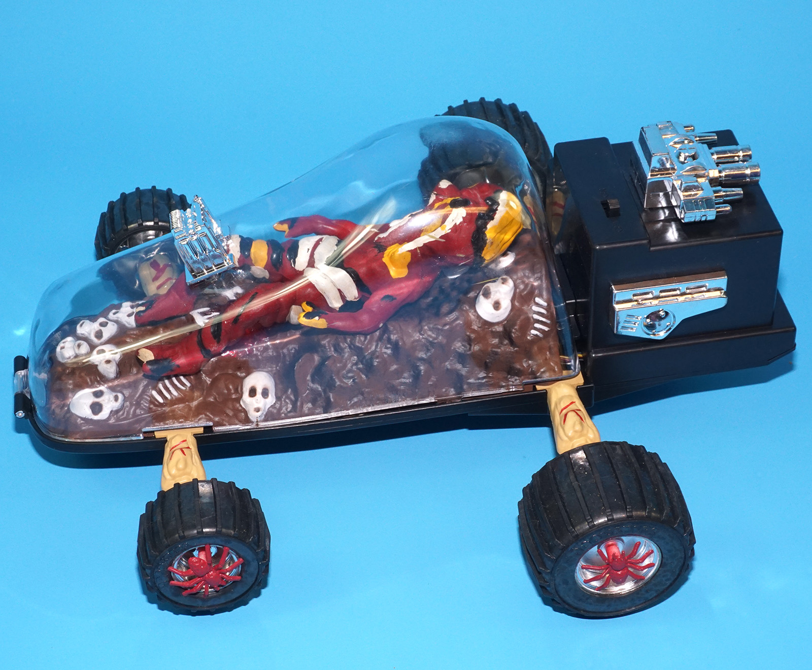DOOMSTERS BATTERY OP MONSTER CAR MELTDOWN 100% COMPLETE MIB US BOX 1986 VECTOR INTERCONTINENTAL HORROR TOY WORKS! - Image 23