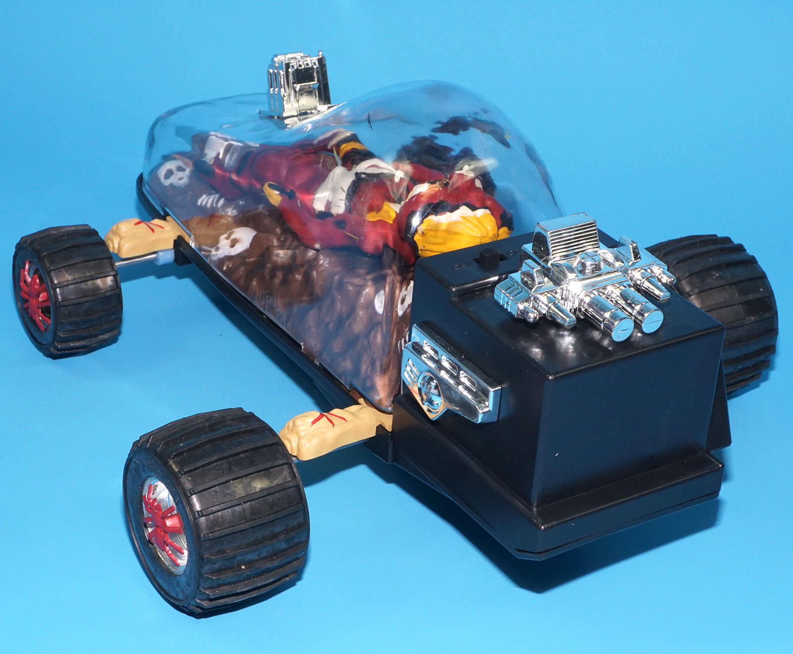 DOOMSTERS BATTERY OP MONSTER CAR MELTDOWN 100% COMPLETE MIB US BOX 1986 VECTOR INTERCONTINENTAL HORROR TOY WORKS! - Image 25