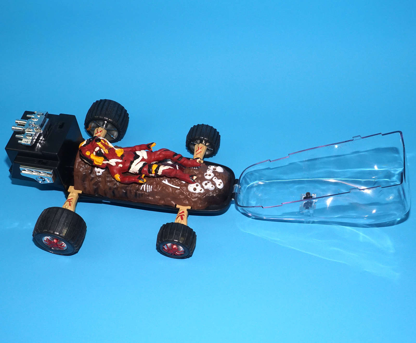 DOOMSTERS BATTERY OP MONSTER CAR MELTDOWN 100% COMPLETE MIB US BOX 1986 VECTOR INTERCONTINENTAL HORROR TOY WORKS! - Image 28