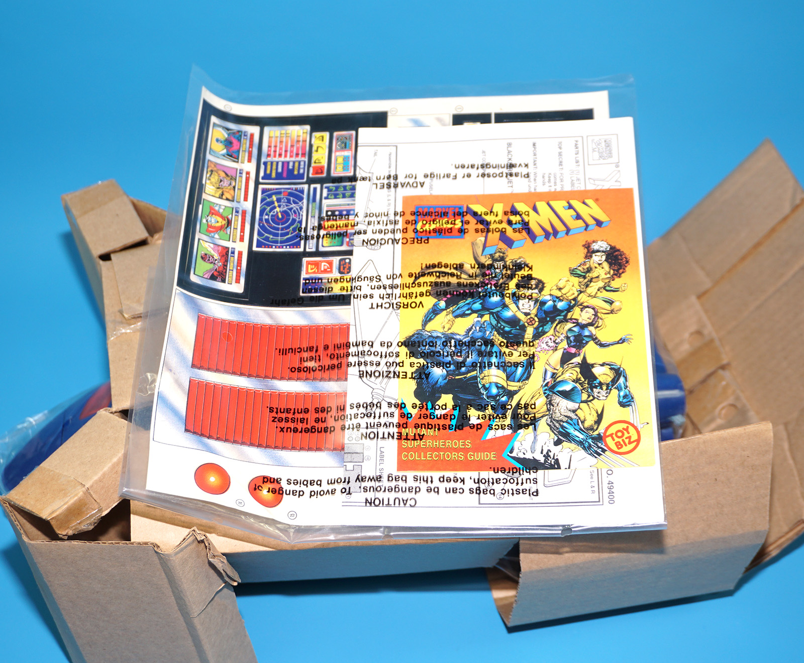 MARVEL COMICS X-MEN BLACKBIRD JET MOBILE AIR COMMAND MIB NRFB SEALED CONTENTS 1994 TOY BOZ TOYBIZ - Image 11