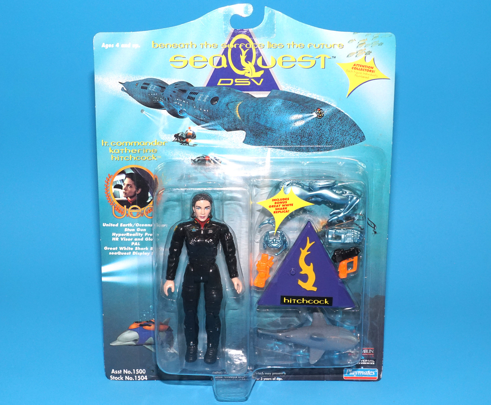SEA QUEST DS LT COMMANDER KATHERINE HITCHCOCK MOC MOSC 1993 PLAYMATES