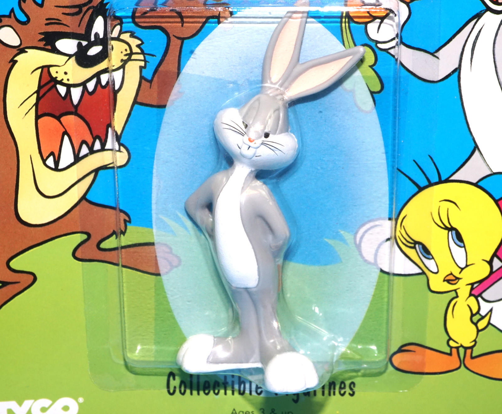 LOONEY TUNES COLLECTIBLE FIGURINES BUGS BUNNY MOC MOSC US CARD 1994 TYCO - Image 2