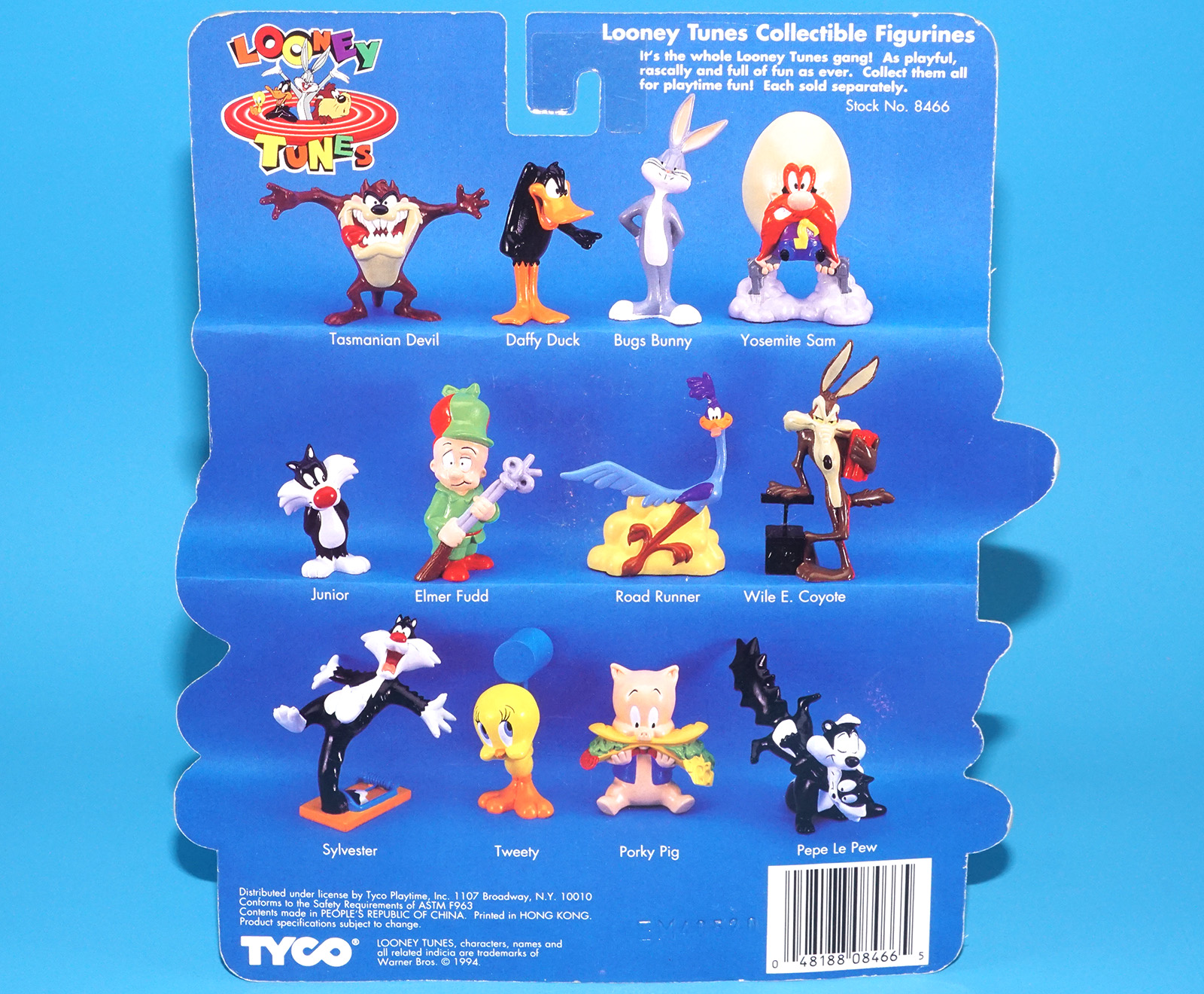 LOONEY TUNES COLLECTIBLE FIGURINES BUGS BUNNY MOC MOSC US CARD 1994 TYCO - Image 7
