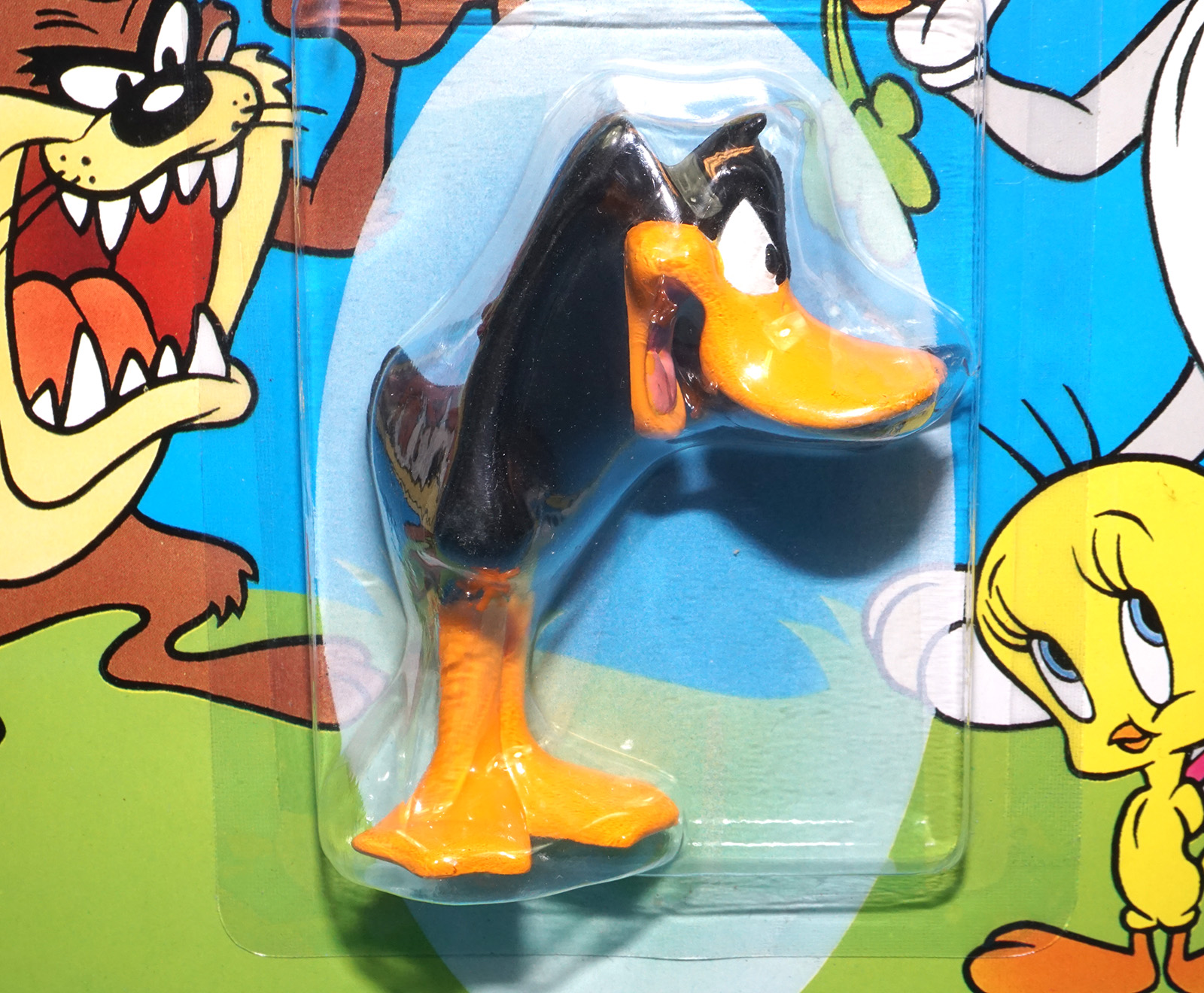 LOONEY TUNES COLLECTIBLE FIGURINES DAFFY DUCK MOC MOSC US CARD 1994 TYCO - Image 2
