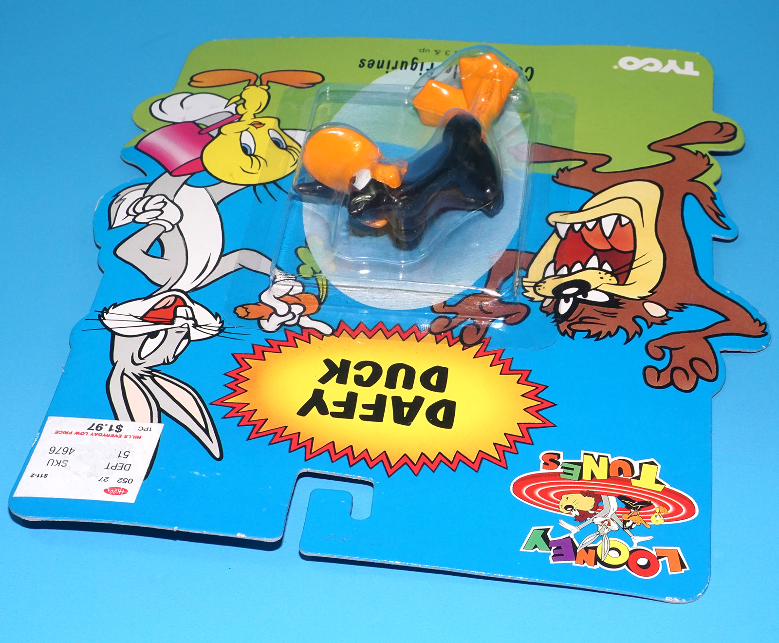 LOONEY TUNES COLLECTIBLE FIGURINES DAFFY DUCK MOC MOSC US CARD 1994 TYCO - Image 5