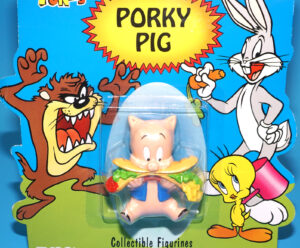 LOONEY TUNES COLLECTIBLE FIGURINES PORKY PIG MOC MOSC US CARD 1994 TYCO