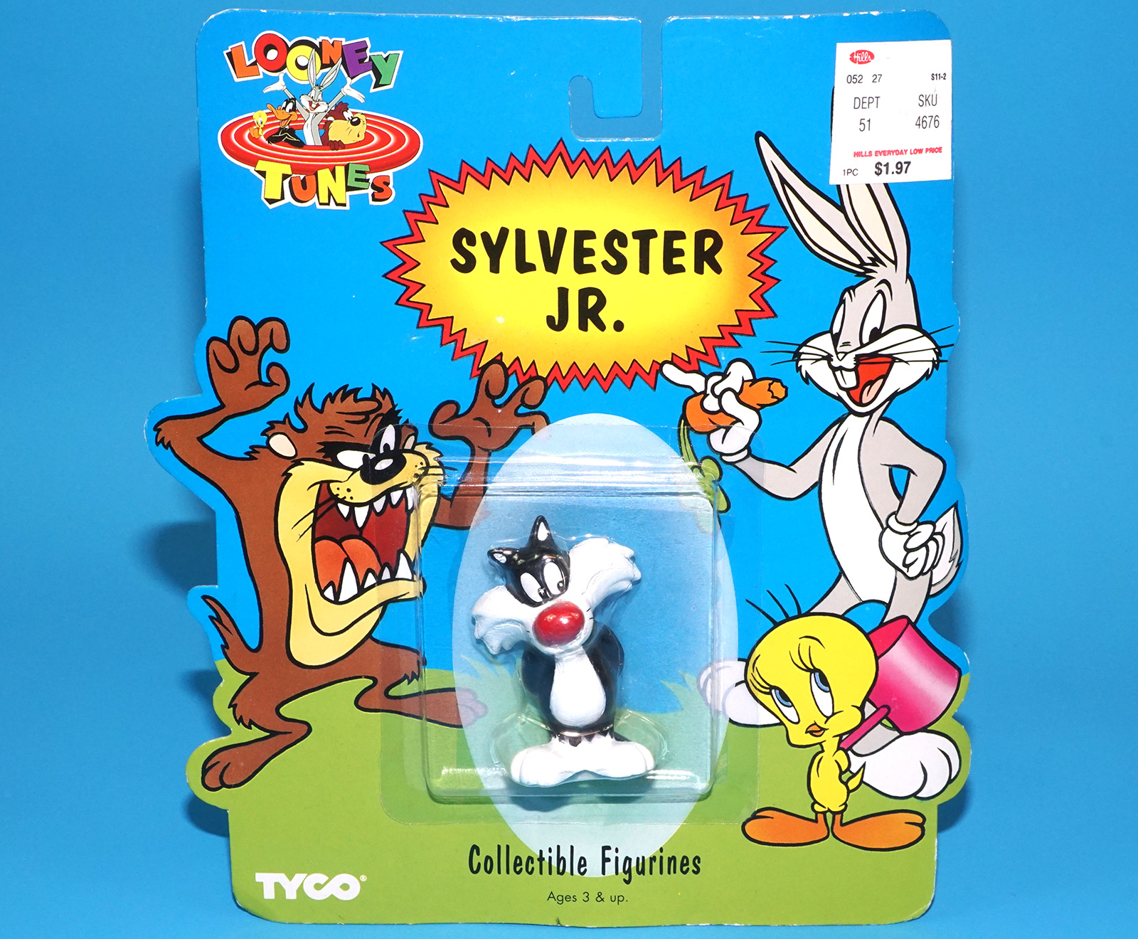 LOONEY TUNES COLLECTIBLE FIGURINES SYLVESTER JR. MOC MOSC US CARD 1994 TYCO - Image 3