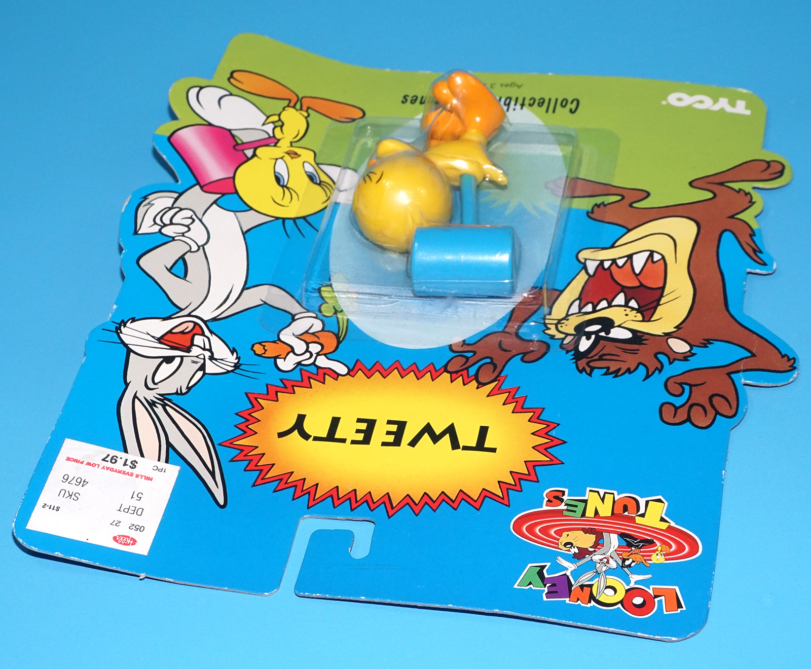 LOONEY TUNES COLLECTIBLE FIGURINES TWEETY MOC MOSC US CARD 1994 TYCO - Image 5