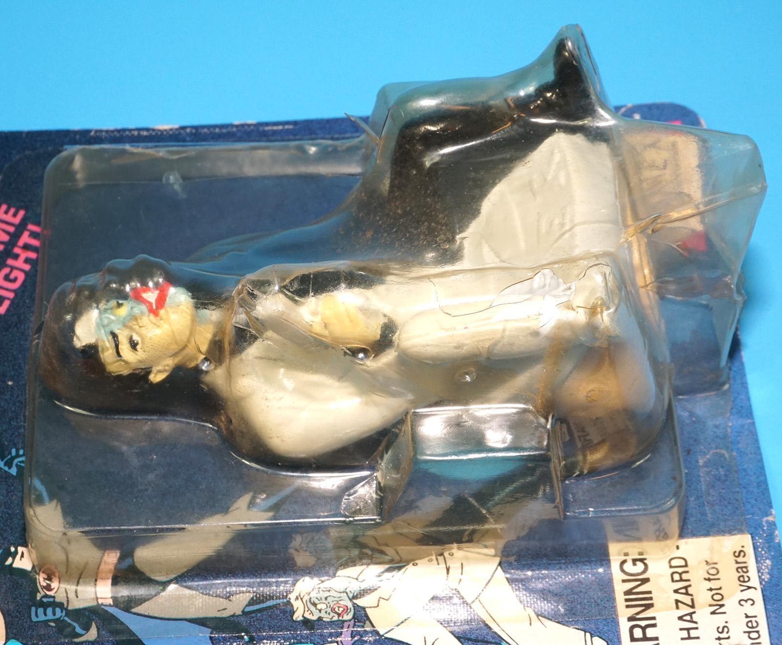 BATMAN THE ADVENTURES OF BATMAN & ROBIN SQUEEZE LIGHT TWO-FACE MOC MOSC 1994 JANEX CORPORATION - Image 4