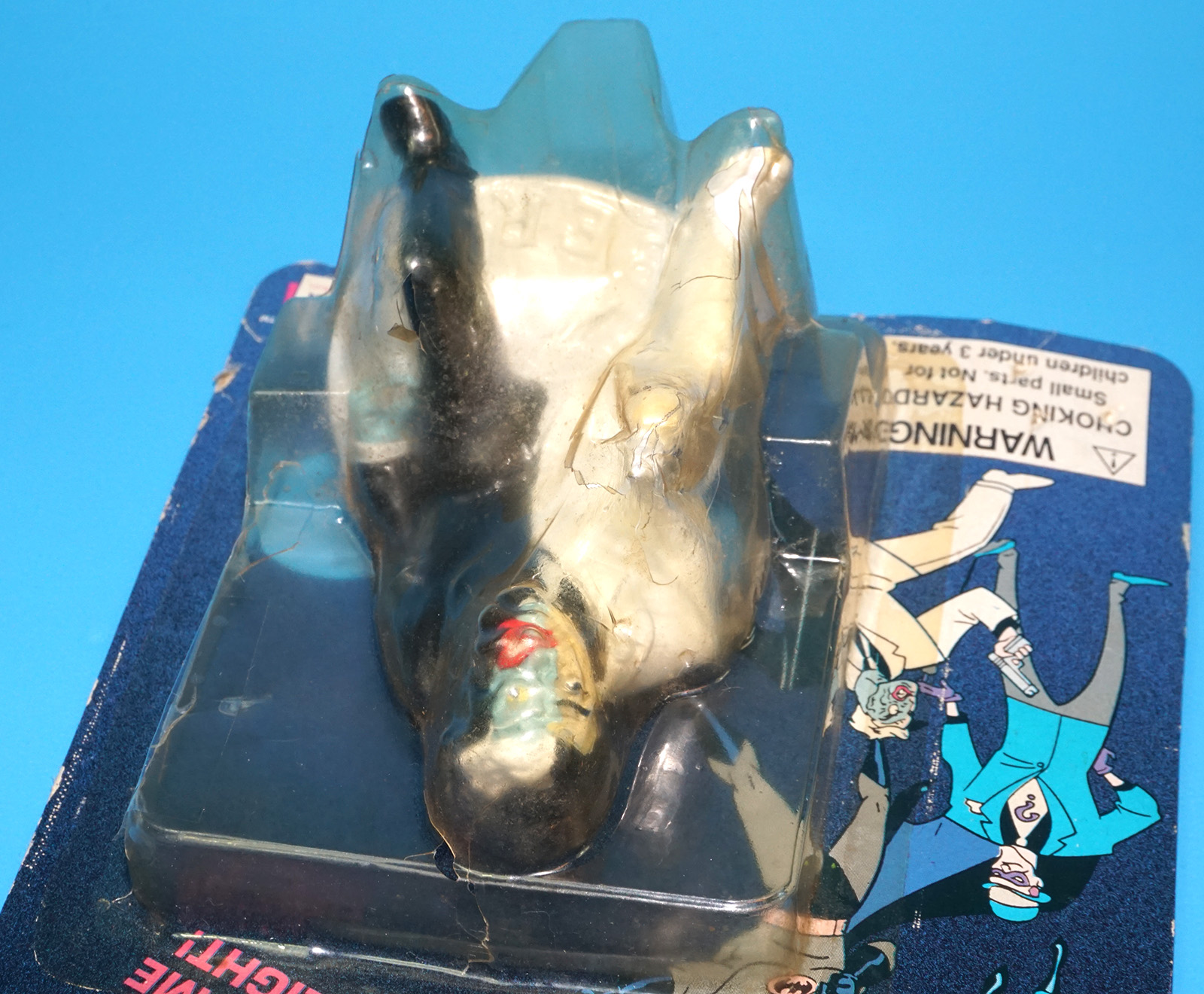 BATMAN THE ADVENTURES OF BATMAN & ROBIN SQUEEZE LIGHT TWO-FACE MOC MOSC 1994 JANEX CORPORATION - Image 6