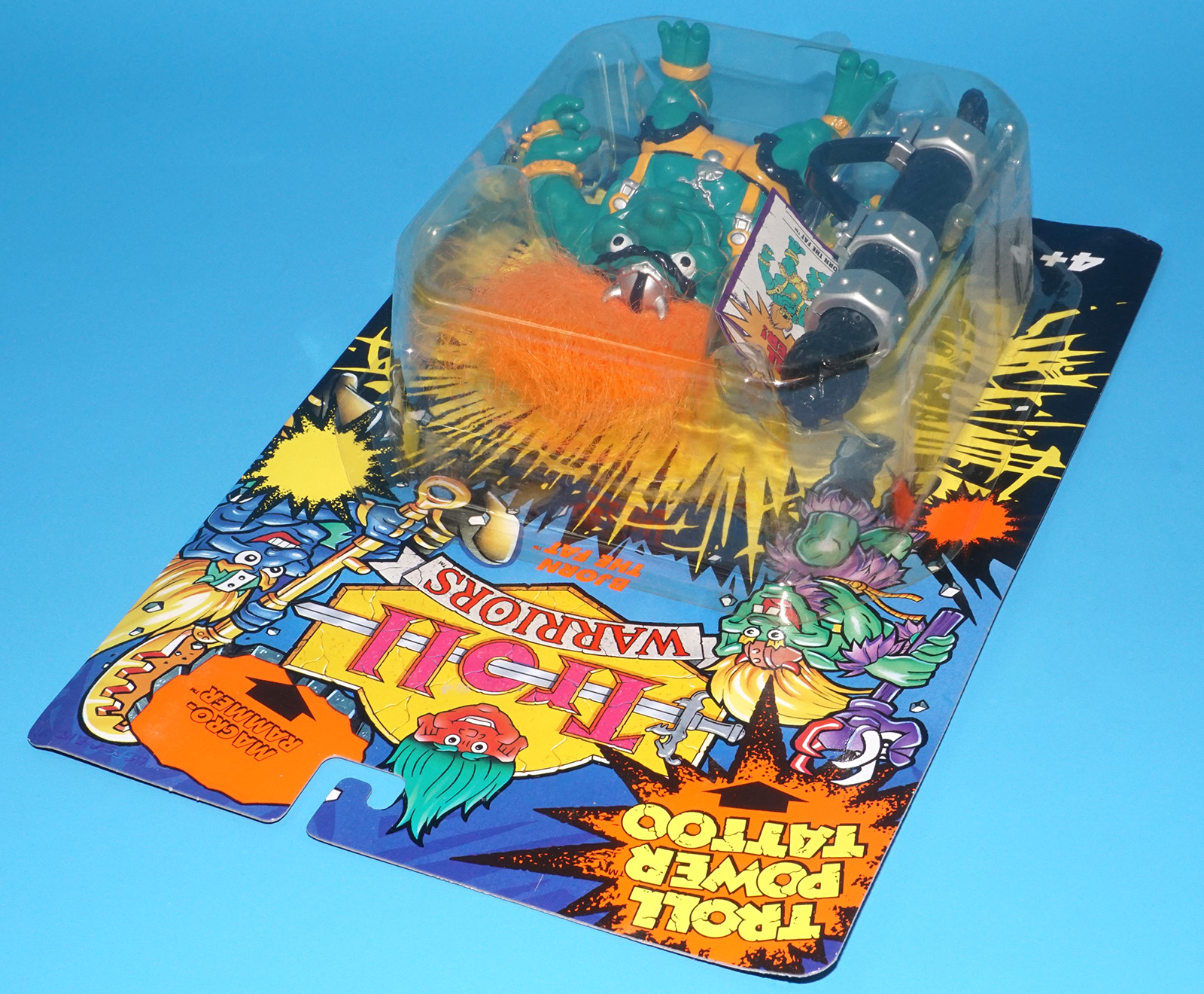 TROLL WARRIORS BJORN THE FAT MOC MOSC EURO CARD 1993 TYCO - Image 4
