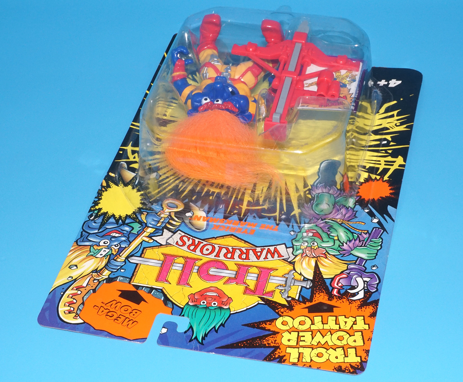TROLL WARRIORS EYERICK THE MARKSMAN MOC MOSC EURO CARD 1993 TYCO - Image 4