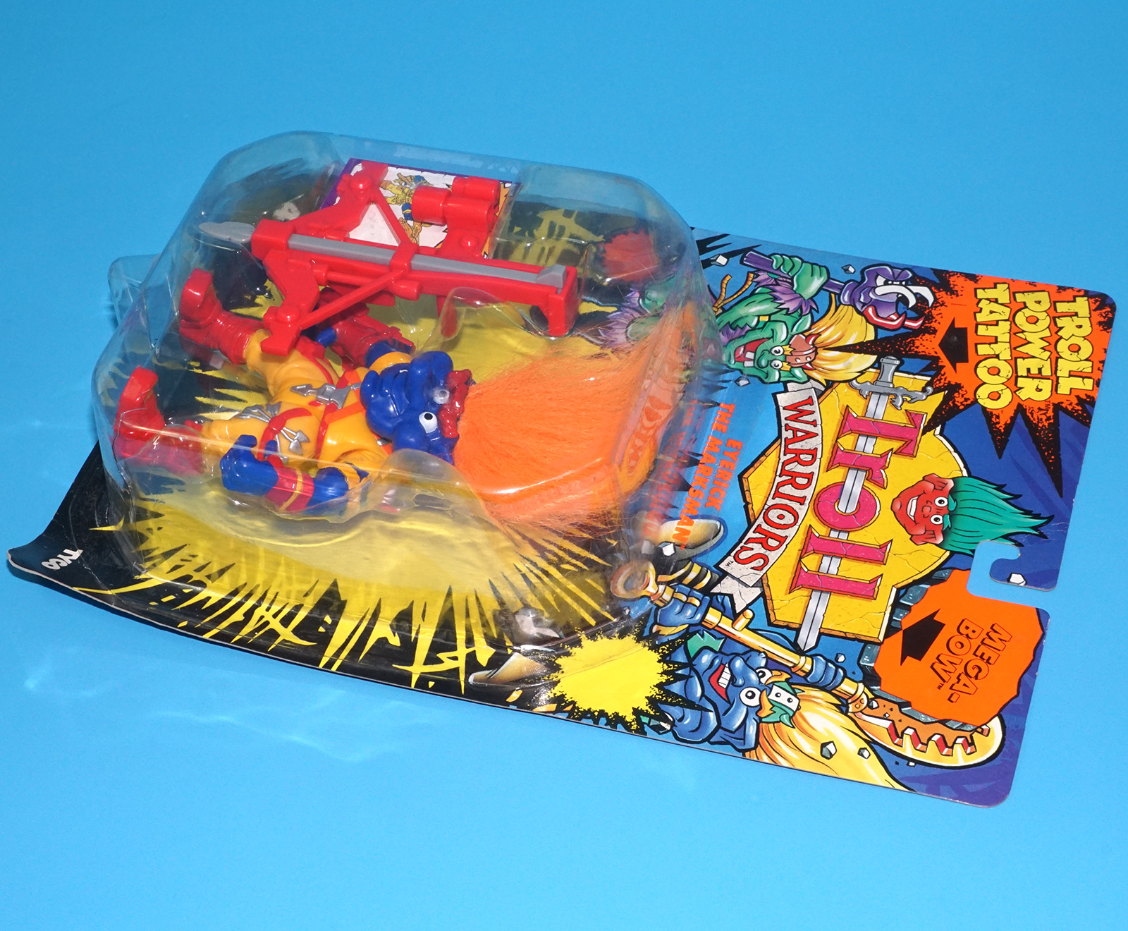 TROLL WARRIORS EYERICK THE MARKSMAN MOC MOSC EURO CARD 1993 TYCO - Image 5