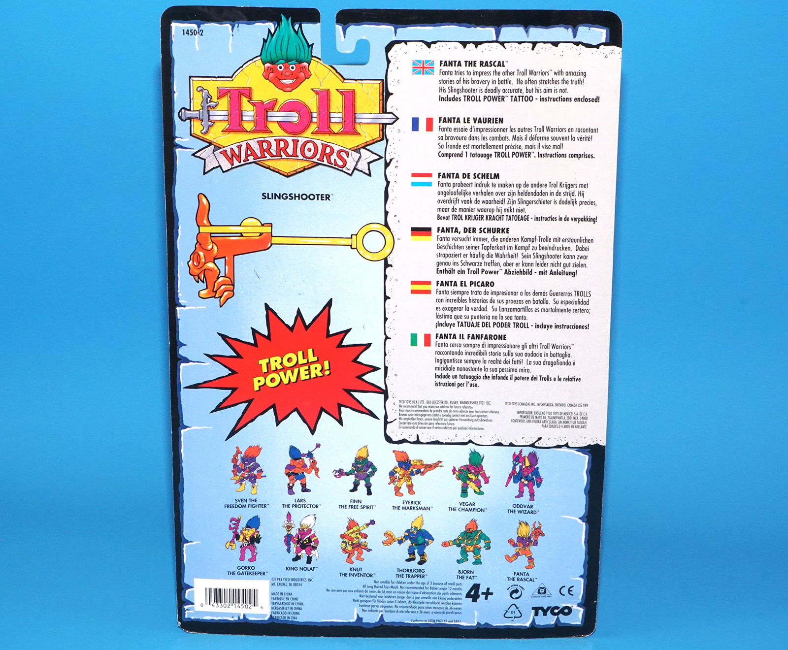 TROLL WARRIORS FANTA THE RASCAL MOC MOSC EURO CARD 1993 TYCO - Image 7