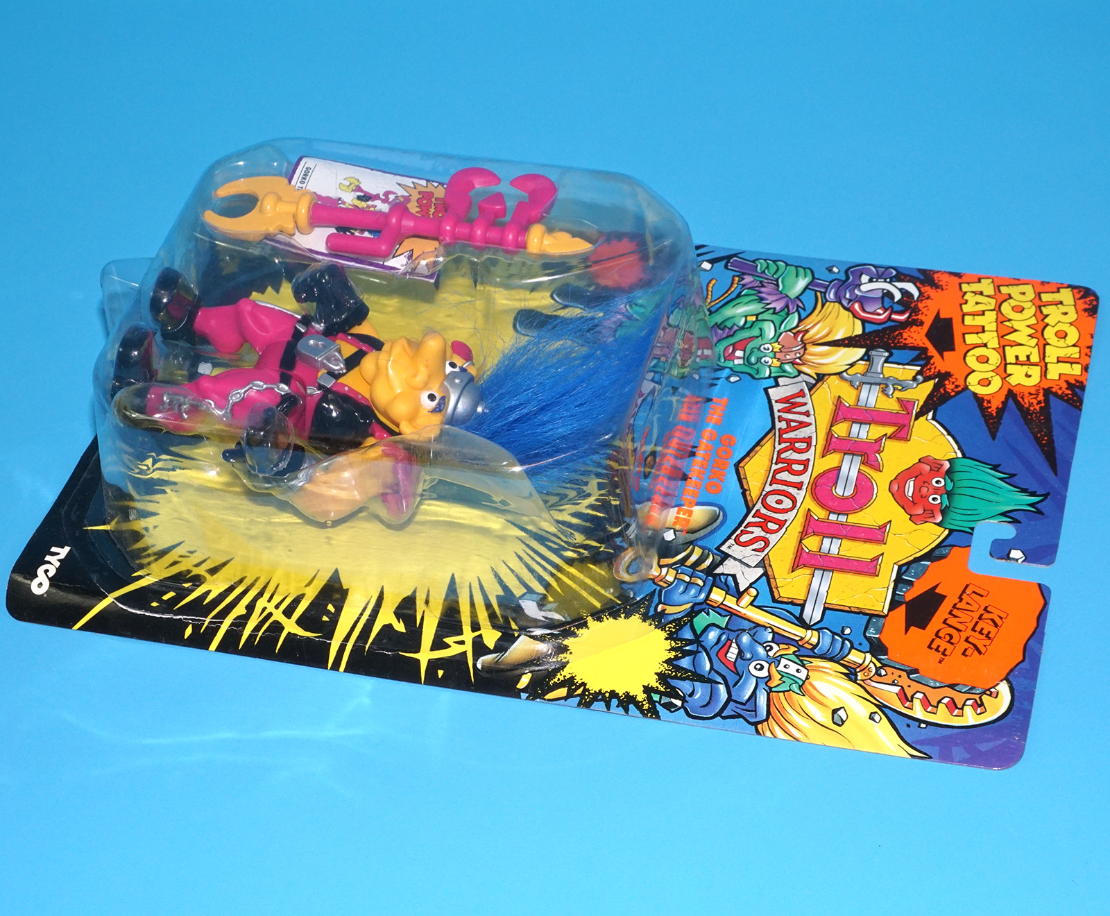 TROLL WARRIORS GORKO THE GATEKEEPER MOC MOSC EURO CARD 1993 TYCO - Image 5