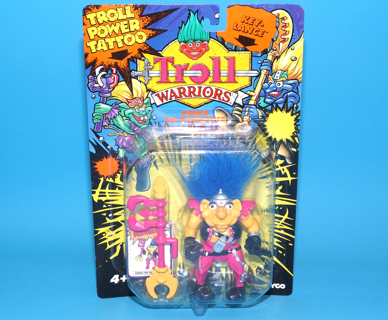 TROLL WARRIORS GORKO THE GATEKEEPER MOC MOSC EURO CARD 1993 TYCO