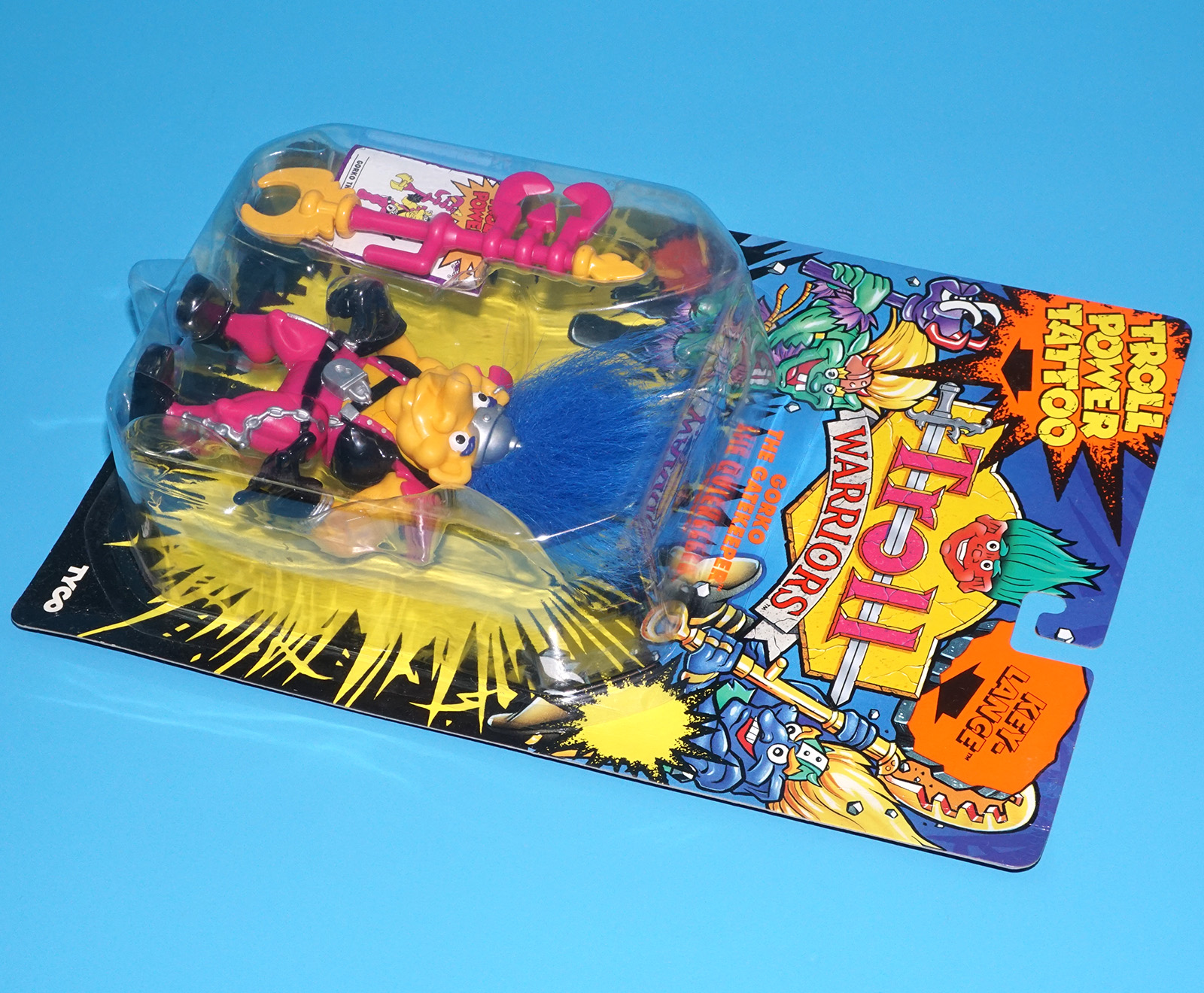 TROLL WARRIORS GORKO THE GATEKEEPER MOC MOSC EURO CARD 1993 TYCO - Image 5