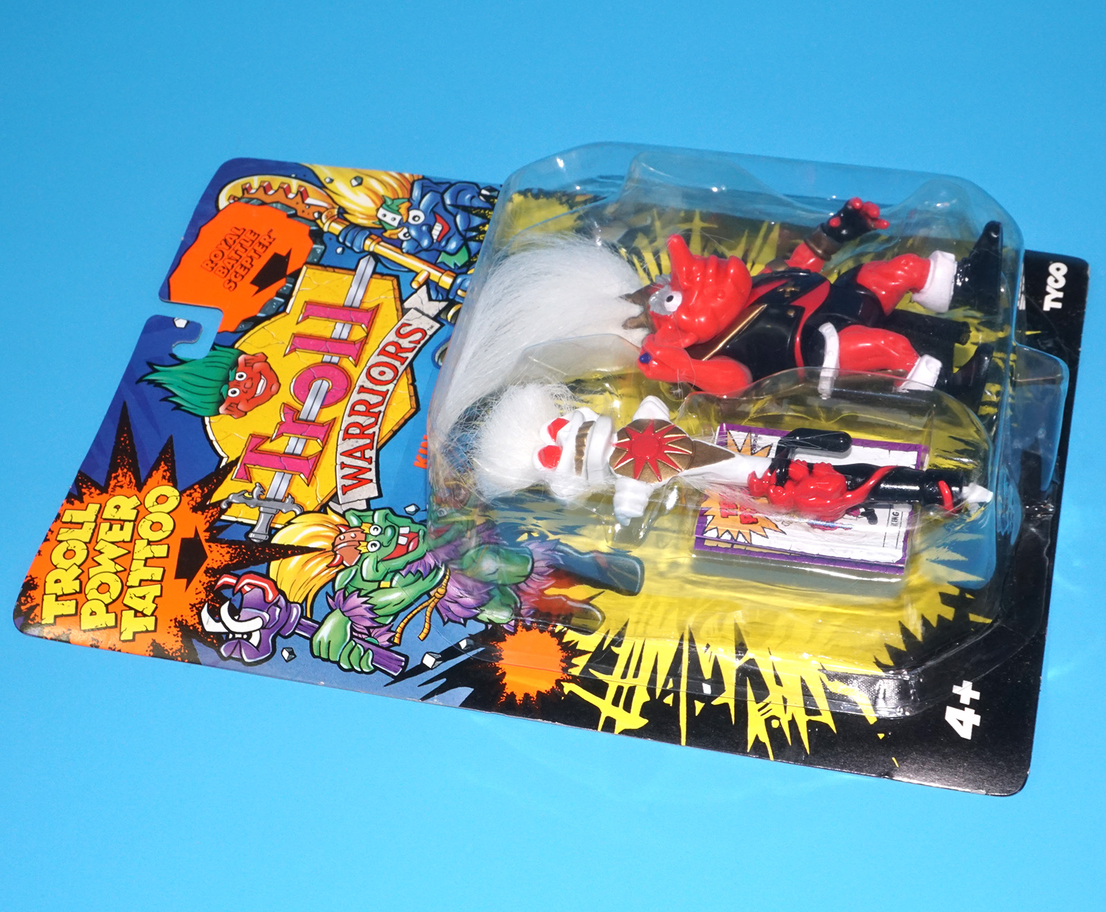 TROLL WARRIORS KING NOLAF MOC MOSC EURO CARD 1993 TYCO - Image 3
