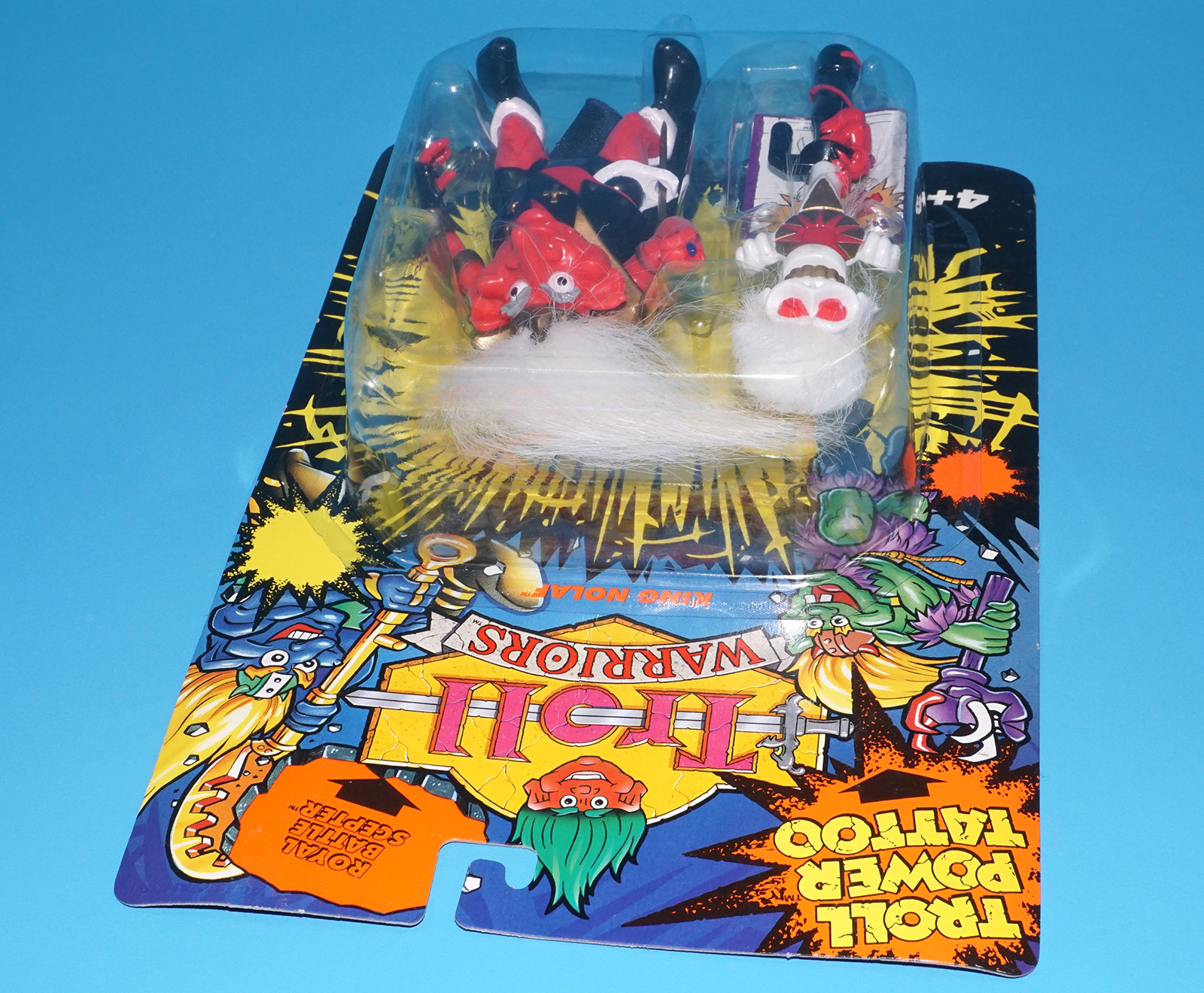 TROLL WARRIORS KING NOLAF MOC MOSC EURO CARD 1993 TYCO - Image 4